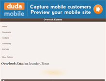 Tablet Screenshot of overlookestates.org