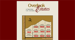 Desktop Screenshot of overlookestates.net